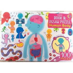 The Human Body NEW 100 Piece Jigsaw Puzzle by Usborne (Book not included)
